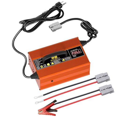 12V 20A Lithium Battery Charger 14.6V Lithium Iron Phosphate Battery, LED Display, Lifepo4 Battery Charger for Lifepo4 Deep Cycle Battery of Car RV Marine