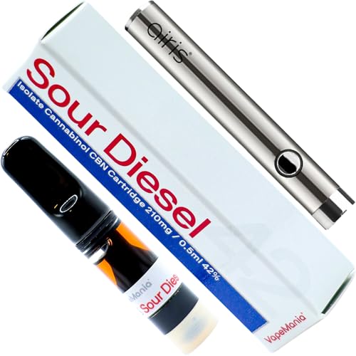 VapeMania CBN ���L�b�h �X�^�[�^�[ �Z�b�g SOUR DIESEL 42% 210mg 0.5ml �J�[�g���b�W �������� �j�R�`���Ȃ� �^�[���Ȃ� Airis Vertex �V���o�[
