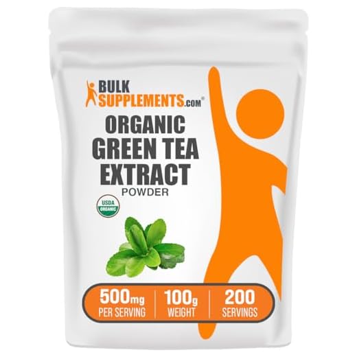 BulkSupplements.com Green Tea Extract Powder (50% EGCG) - Green Tea Supplement for Antioxidants Support - Gluten Free - 500mg per Serving, 200 Servings (100 Grams - 3.5 oz)