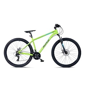 Wildtrak – Aluminium mountainbike, volwassenen, 27,5 inch, 21 versnellingen, Shimano-schakeling – groen