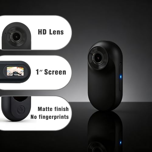 YAGAKXGT Mini Body Camera with Memory Card, 1