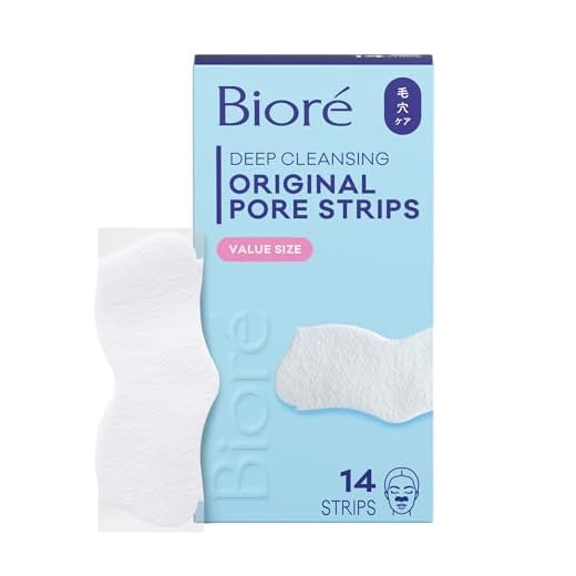 Bioré Original Blackhead Remover Strips, Deep Cleansing Nose Strips With Instant Pore Unclogging, Features C-Bond Technology, Oil-Free, Non-Comedogenic Use, 14 Count