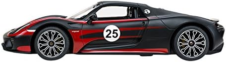 Carmel 1: 14 Porsche 918 Spyder Performance USB Charger 2.4Ghz with Lights Rechargeable Battery, Black Decals (70750BLD)
