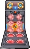 Full Body Electric Massage Mat,with Vibration Motors Heating Pad,Body Massager Cushion for Neck,Shoulder,Waist and Back,shiatsu Massage Mattress Relieve Pain Heating Pad