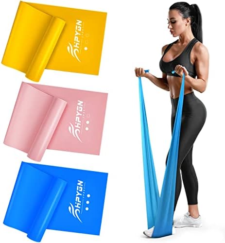 Resistance Bands, Exercise Bands for Physical Therapy, Strength Training, Yoga, Pilates, Stretching, Non-Latex Elastic Band with Different Strengths,Workout Bands for Home