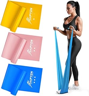 Resistance Bands, Exercise Bands for Physical Therapy, Strength Training, Yoga, Pilates, Stretching, Non-Latex Elastic Band with Different Strengths,Workout Bands for Home