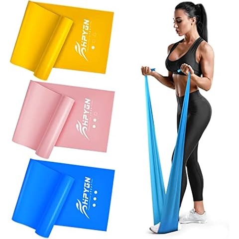 HPYGN Resistance Bands Set, Exercise Bands for Physical Therapy, Strength Training, Yoga, Pilates, Stretching, Non-Latex Elastic Band with Different Strengths,Workout Bands for Home Cover