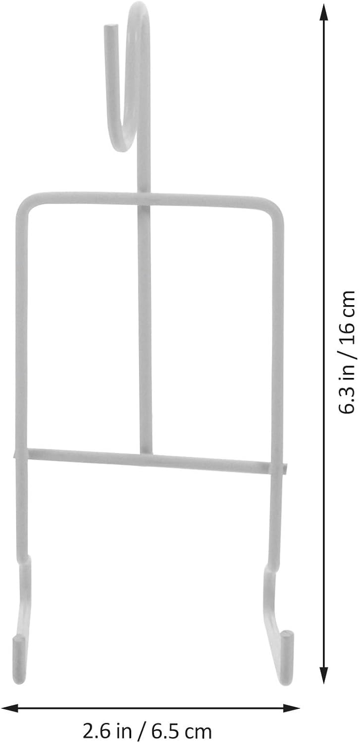 4 Piece White Iron Coffee Cup Shelf and Saucer Rack image 2