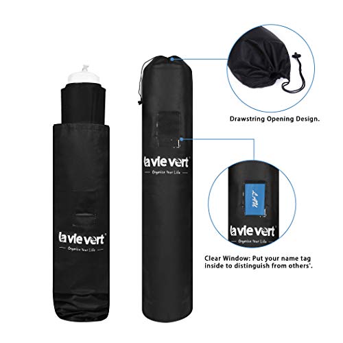 Lavievert Jigsaw Puzzle Roll Mat Puzzle Storage Saver Black Felt Mat, Long Box Package, No Folded Creases, Jigroll Up to 1,500 Pieces - Comes with A Drawstring Opening Design Bag