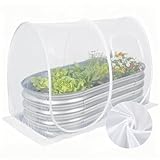 Hiraliy Garden Netting for Raised Beds,Garden Bed Cover Instant Pop-Up,Portable Garder Cover for Raised Garden Bed,Crop Cage for Protecting Plant for Indoor Outdoor,Elevated Bottom,59 X 27.5 X 39