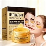 Busftlst 24K Gold Under Eye Mask, 30 Pairs, Eye Patches For Puffy Eyes And Dark Circles - Under Eye Mask For Beauty & Personal Care, Relieves Pressure and Reduces Wrinkles