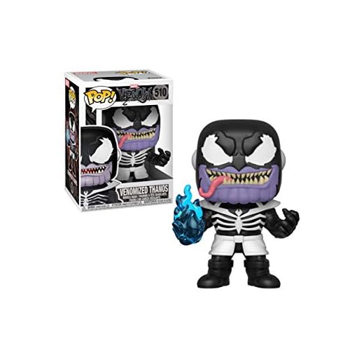 Funko Pop! Bobble: Marvel: Venom - Thanos - Figura de Vinilo Coleccionable - Idea de Regalo- Mercancia Oficial - Juguetes para Niños y Adultos - Comic Books Fans - Muñeco para Coleccionistas