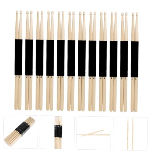 Kisangel 12 pares de baquetas de arce ligeras para jazz, para principiantes y profesionales, accesorios duraderos de percusión para todas las edades, para práctica y presentación miniatura 6