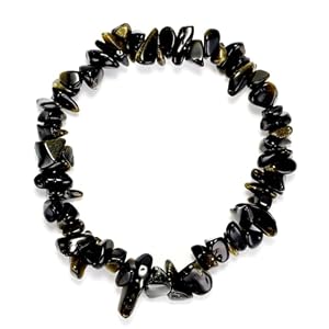 Bracelets for Men & Women – Natural Gemstone Raw Beads Stretch Bracelet, Irregular Chips Healing Crystal Jewelry. Anxiety Relief for Stress & Negative Energy Protection.