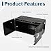 FGJQEFG 36 Inch Black Aluminum Underbody Truck Box w/Barn Door For Car Outdoor Trailer Pickup RV Storage Organizer,18''X18''X36'' Heavy Duty Truck Toolbox W/Lock T-Handle Latch w/Keys