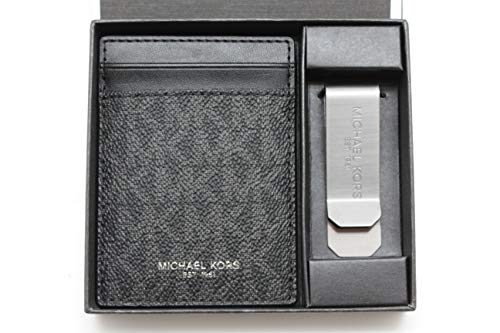 Michael Kors Men’s Gifting Money Clip Card Case Box Set Black #TOP1