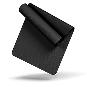 LILENO SPORTS Bodenschutzmatte (60x120 cm) - extra wiederstandsfähige Laufband Matte 8 mm Dicke - Fitness Unterlegmatte für Crosstrainer, Rollentrainer und andere Fitnessgeräte