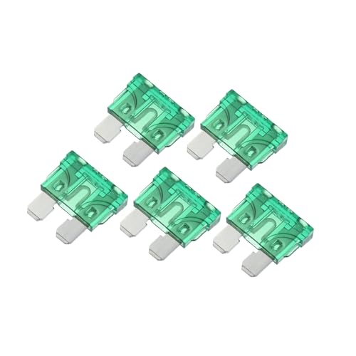 Image of TUCKBOLD 5pcs Blade Style Fuses 30A Blade Style Fuses for Car Boat Green Automotive Parts