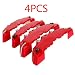 4PCS de alta calidad de plástico ABS coche universal rojo coche universal...