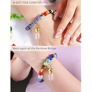   Pet-Memorial-Gift-for-Loss-of-Dogs-Cat-Rainbow-Bridge-Glass-Jar-Bracelet-Cylinder-Cat-Dog-Urn-for-Pet-Ashes-Cremation-Keepsake-Women-and-Men-Who-Dog-Sympathy-Commemorative-Gift