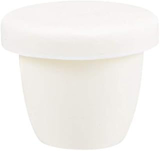 uxcell Corundum Alumina Crucible Heating Container Cup Pot 10ml with Lid for Foundry Worker Kilns Melting Casting Refining Lab Supply Gold Melt