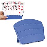 2 Stück Kartenhalter Spielkarten,Spielkartenhalter für Kinder und Senioren, Kunststoff Kartenständer, Wiederverwendbarer Tischständer für Poker, Kartenspiel, Partyspiele und Erwachsene, Dunkelblau
