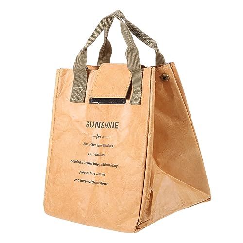 BESTonZON Borsa Termica Isolata Per Pranzo Borsa Portatile Carta Capacità Per Ufficio e Picnic Come Contenitore Per Bento
