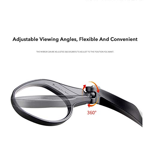 Andoer 1 PCS Aço Inoxidável Lente Espelho MTB Guiador Segurança Lateral Retrovisor Espelho Road Bike