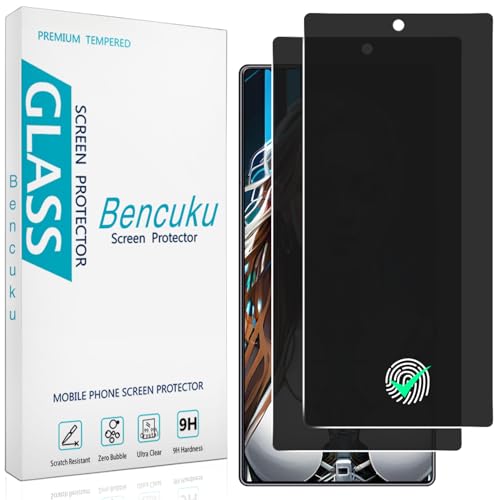 Bencuku 2 Pack Privacy Screen Protector for ZTE Nubia Red Magic 11 Pro / 11 Pro+, Anti Spy Tempered Glass Film, 9H Hardness, Anti Scratch, Bubble Free