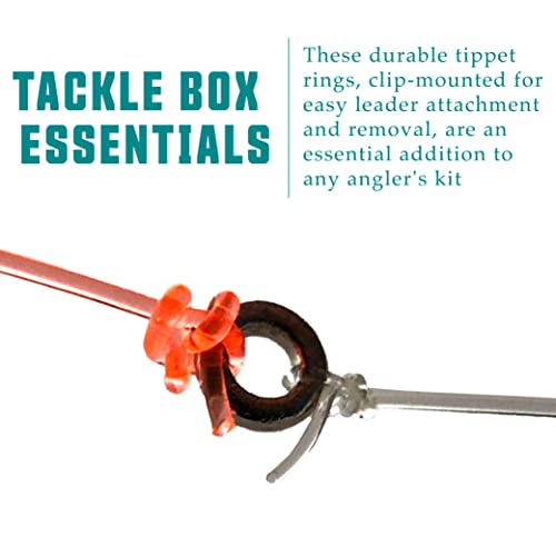 Nirvana Premium Fly Fishing Tippet Rings - 25 Rings On A Clip - Made In Japan (2Mm) #TOP3