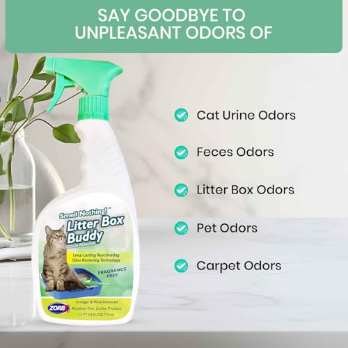 ZORBX Desodorizador de areia para gatos sem cheiro – Desodorizador de caixa de areia para gatos de a