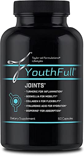 Restorefull Youthfull Joints - Turmeric & Boswellia Supplement For Mobility, Flexibility & Joint Hydration #TOP1