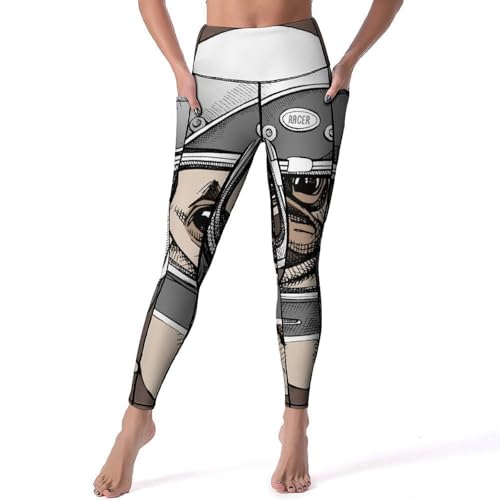 Legging de sport yoga taille haute femmes fitness carlin noir S