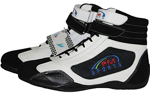 PM Sports Adulte Neuf Karting//Race/Rally/Track Bottes avec Cuir synthétique/en Daim et Mash Panneau