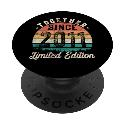 Legendary Celebration 13th Marriage anniversary Since 2011 PopSockets PopGrip Intercambiable