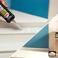 Pattex Kleben statt Bohren Innen & Außen, Montagekleber & Baukleber für innen & außen, starker Kleber mit Temperatur-, Witterungs- & Wasserbeständigkeit, 1x450g Kartusche – Ansicht 5