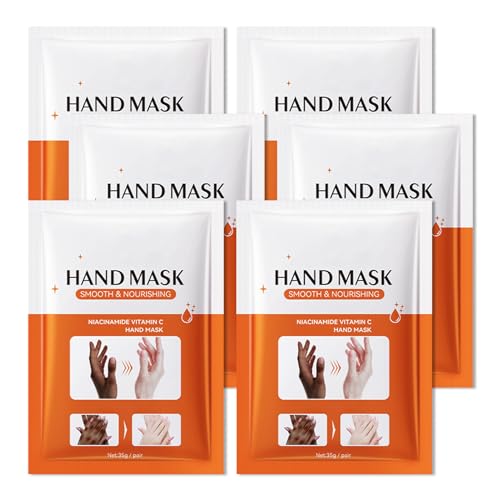 Hand Mask Moisturizing Gloves 6 Pack,Hydrating Hand Mask for Women,Soft