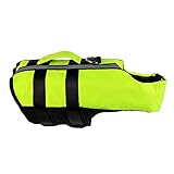 Vohoney Pet Life Jacke Rettungsweste für Hunde Lifesaver Sicherheitsweste reflektierend Größe verstellbar Dog Lifejacket für Schwimmen, Surfen, Jagd (M, grün, Rettungsweste für Hund)