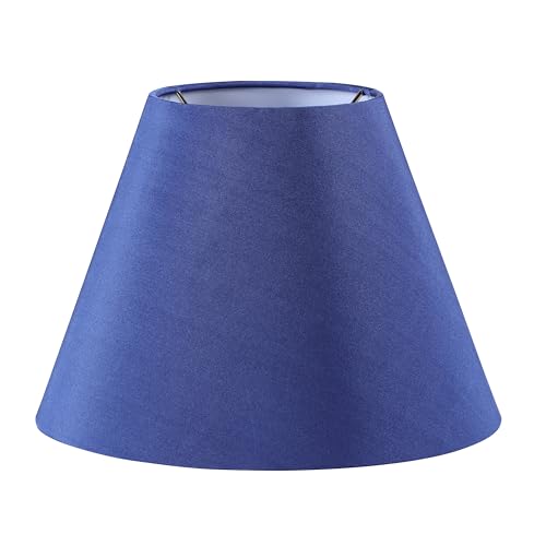 Image of Aspen Creative 32137 Transitional Empire Shape Spider Construction Lamp in Berry Blue, 6 inch Top x 12 inch Bottom x 9 inch Slant Height