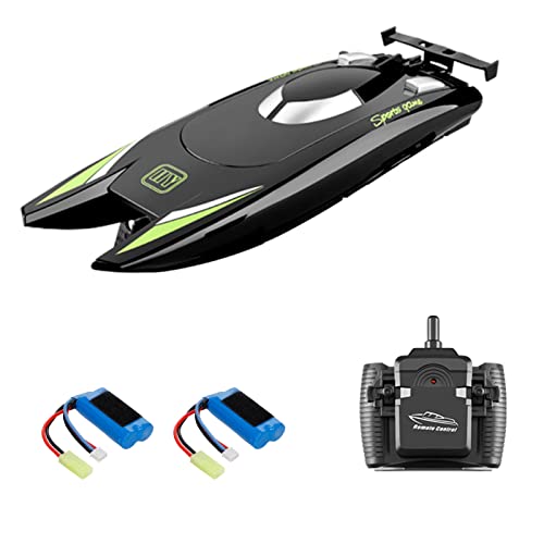 Eacam 805 RC Boats for Kids Adult 25KM/H High Speed Racing Boat 2 Channels Remote Control Boats for Pools Racing Boat