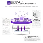 Moisture Absorbers with Lavender Scent,9-Pack Portable Closet Dehumidifier, Odor Eliminator Absorber Bucket, Unscented Humidity Absorber,Cleaner Air Dehumidifier for Closet,Bathrooms - Image 2