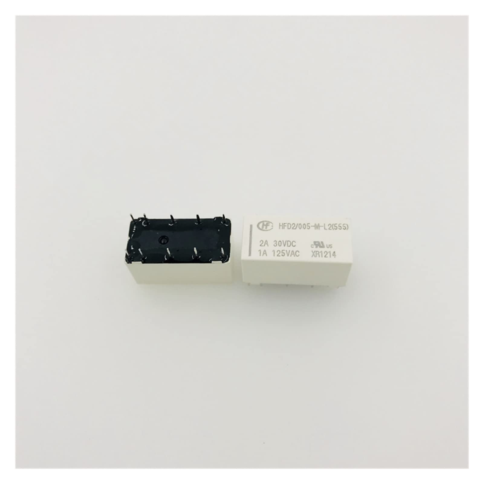 GJZIFGFWQ 2PCS/Lot Magnetic Holding Relay HFD2-003 005 012 024-M-L2 1A 10PIN(Onecolor)
