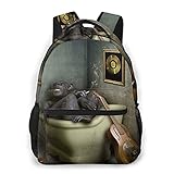 Hohe Kapazität: Die Bookbag hat 1 großes Hauptfach, 2 Seitentaschen, 1 Fronttasche mit Reißverschluss, 4 Innentaschen, College-Schulrucksack mit Multi-Pocket-Design, separate Gegenstände, um sie gut zu organisieren. Große Kapazität, um die Bedürfnisse verschiedener Gruppen zu erfüllen von Leuten.