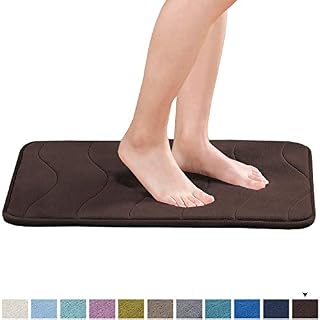 Memory Foam Bath Mats Non-Slip Bathroom Rugs Water Absorbent Fast Dry Soft Comfortable