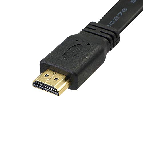Cerrxian 1Ft Flat Slim High Speed Bi-Directional Dvi (24+1) Male To Hdmi Male Adapter Cable #TOP3