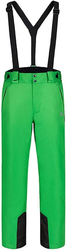 Men Winter Ski Pants Men Warm Windproof Waterproof Snow Skiing Snowboard Pants Snowtrousers Male Mountain Skiing Trousers Green XXL