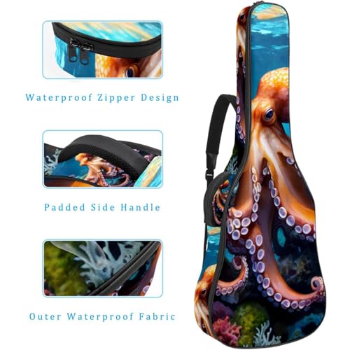 Sac pour guitare multicolore idéal pour les cours et les répétitions