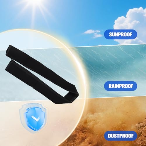 Neoprene Trolling Motor Cable Sleeve - 48 inch Zippered Boat Wire Cover Organizer for Trolling Motor Wire Protection & Management (Black)