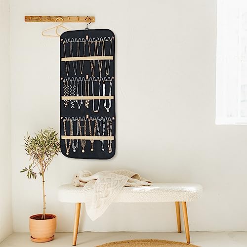 Schmuck Aufbewahrungssystem - Schmuckaufbewahrung Wand Ohrring Organizer Ketten Mit Deckel 1 Klein, Groß, Schwarz