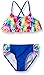 Freestyle Big Girls' Tiedye Heart Two Piece Swimsuit